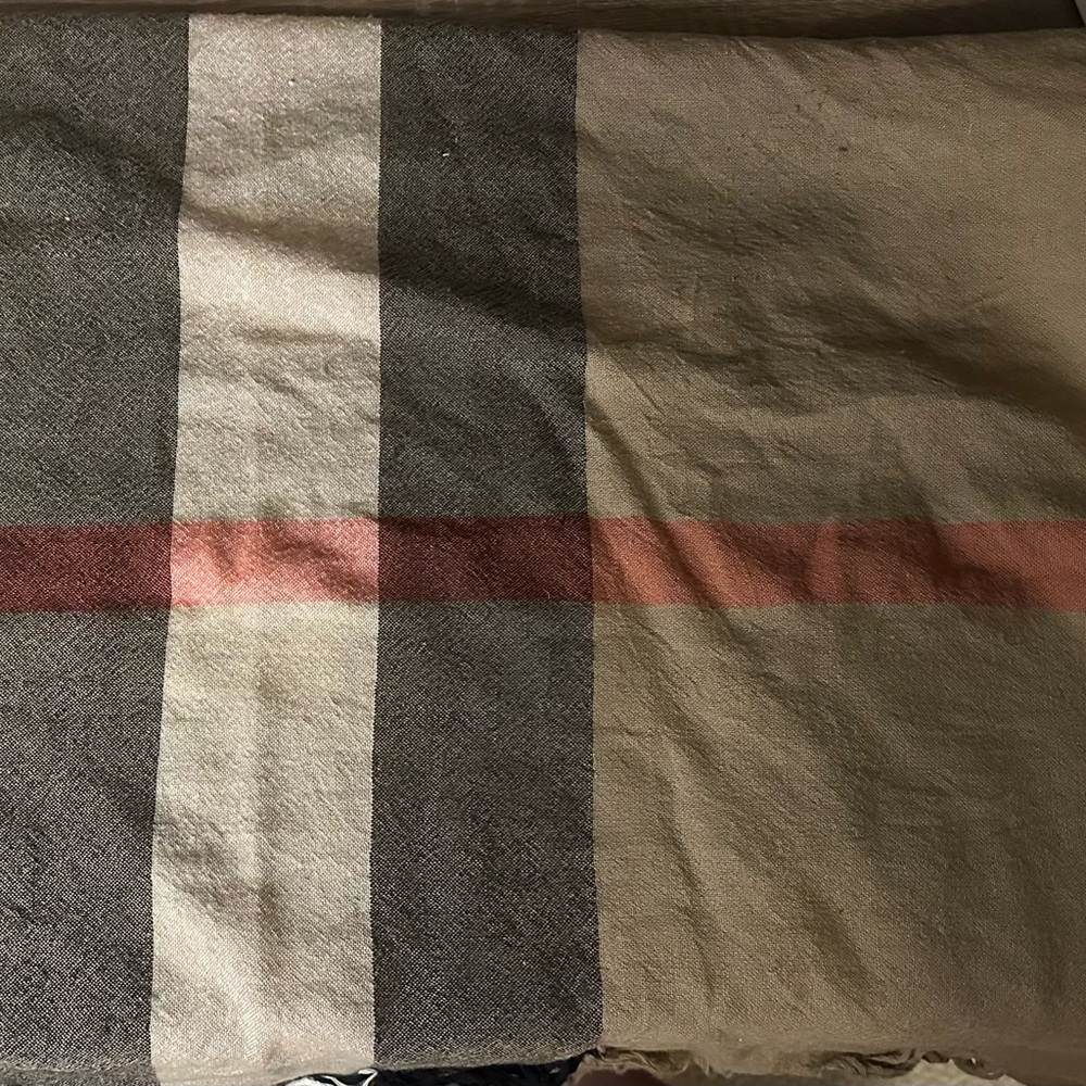 Burberry Big Check Cashmere Scarf